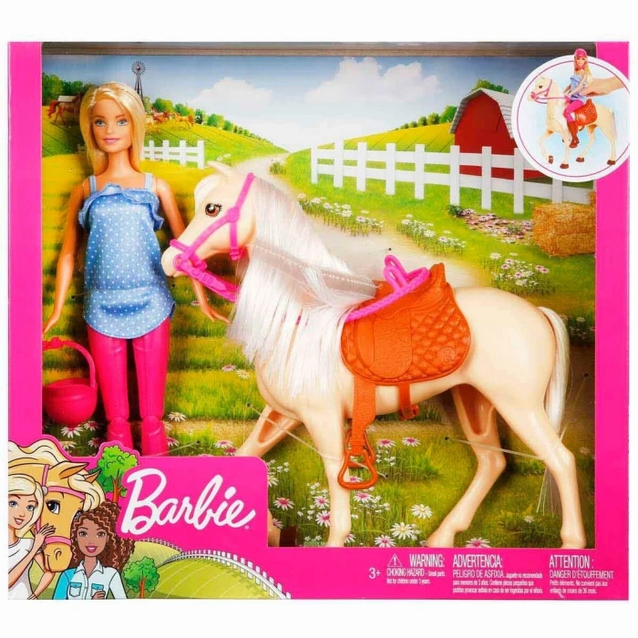 Barbie Bebek ve Güzel Atı Oyun Seti