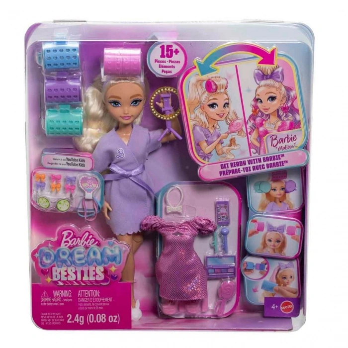 Barbie Dream Besties Barbie ile Hazırlan Malibu Bebek ve Aksesuarları