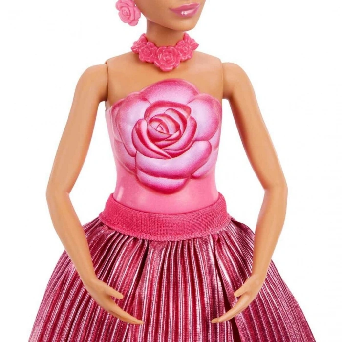 Barbie Petal Pop Barbie Bebek ve Aksesuarları Gül Oyun Seti