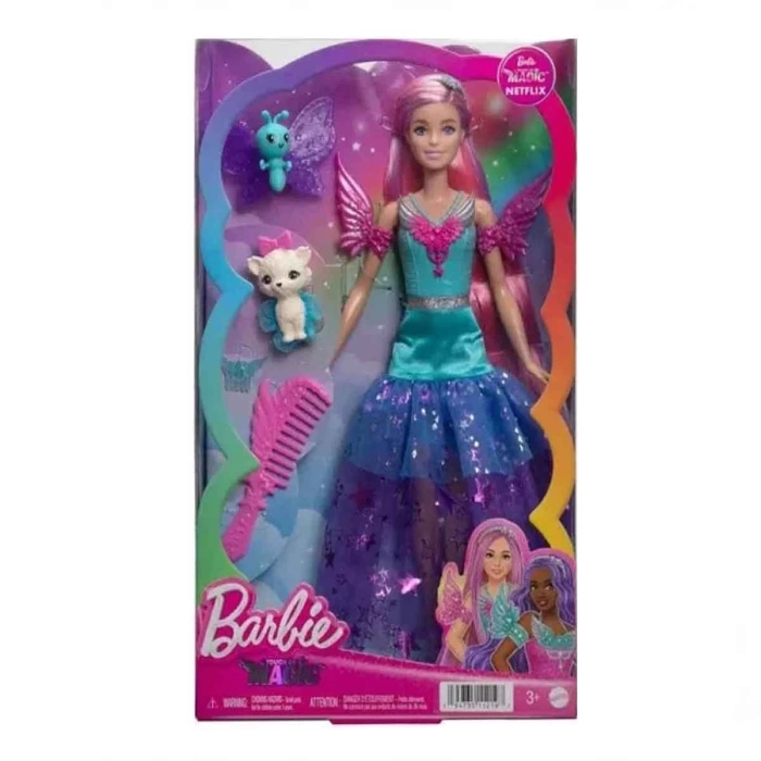 Barbie Sihirli Dokunuş Peri Masalı Elbiseli Bebek HLC31