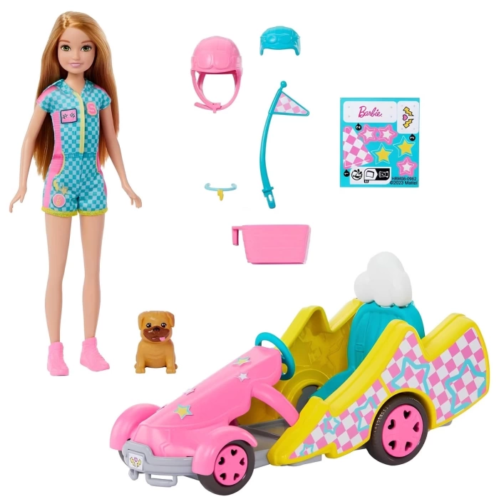 Barbie Stacie Go-Kart Yapıyor Oyun Seti HRM08