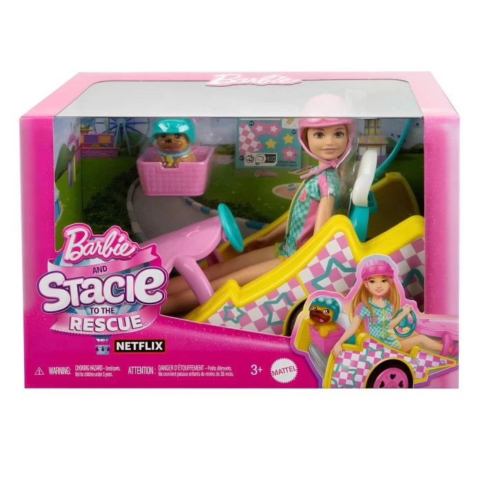 Barbie Stacie Go-Kart Yapıyor Oyun Seti HRM08