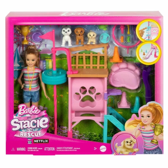 Barbie Stacienin Köpekçik Oyun Parkı HRM10