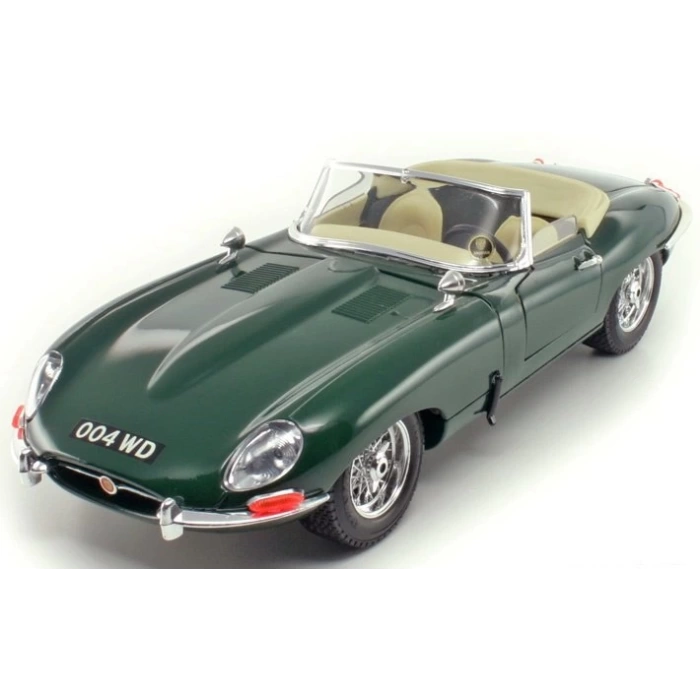 Bburago 1:18 Jaguar E Type Cabriolet 1961 Yeşil Model Araba