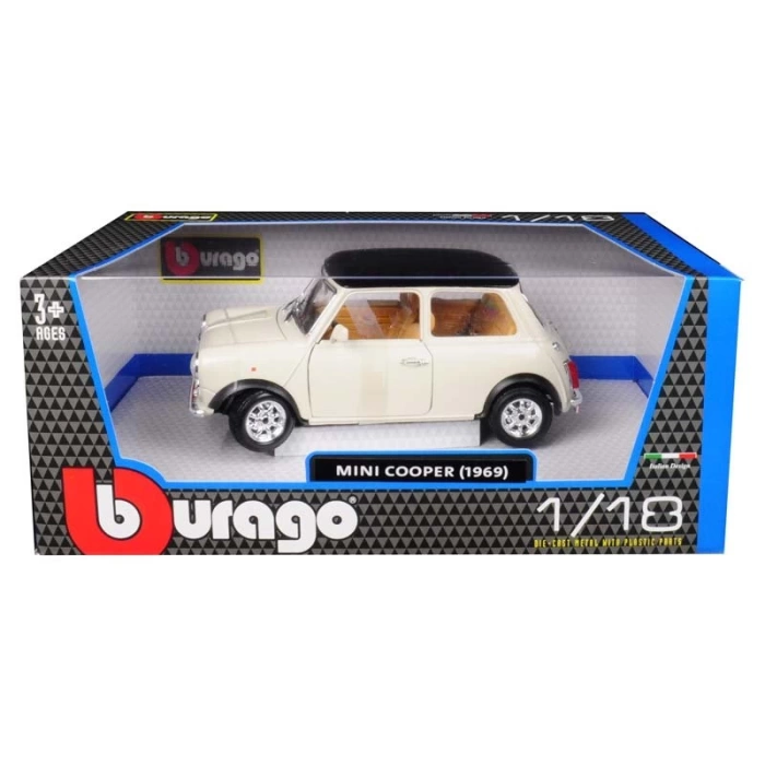 Bburago 1:18 Mini Cooper 1969 Model Araba