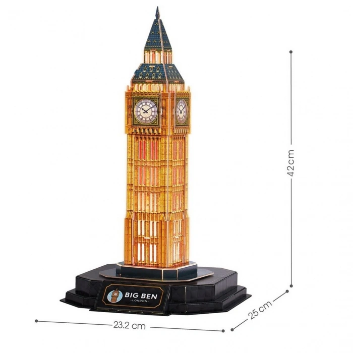 BIG BEN 3D Puzzle Led Işıklı
