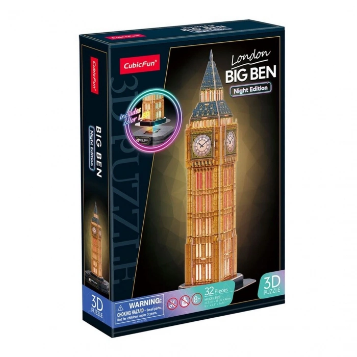 BIG BEN 3D Puzzle Led Işıklı