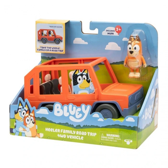 Bluey 4x4 Büyük Araç ve Chilli Figür Set