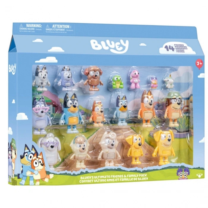 Bluey Ultimate Aile ve Arkadaş 18li Karakter Figür Seti