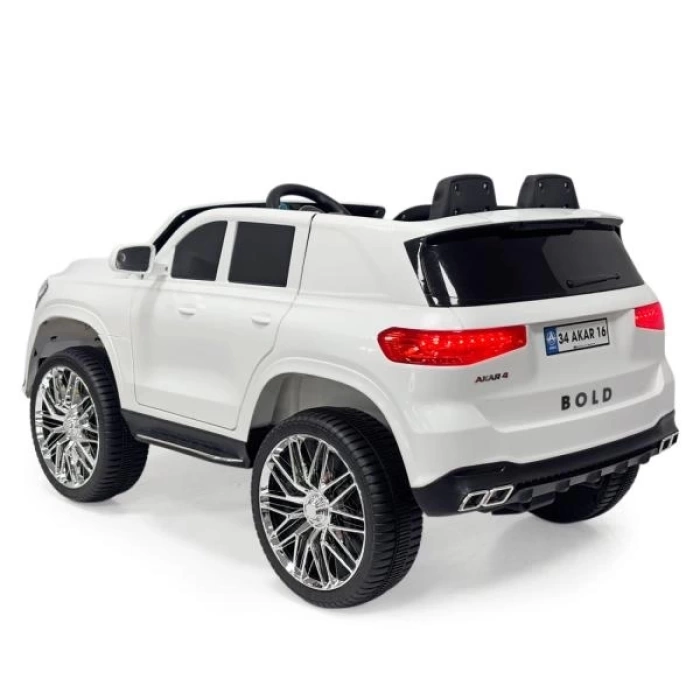 Bold GT Beyaz Uzaktan Kumandalı 4X2 12 VOLT Akülü Araba