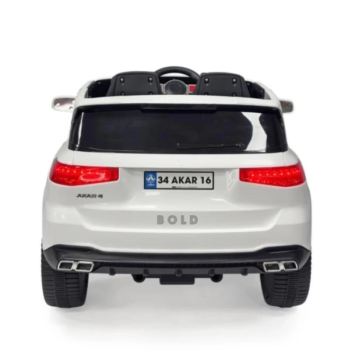 Bold GT Beyaz Uzaktan Kumandalı 4X2 12 VOLT Akülü Araba