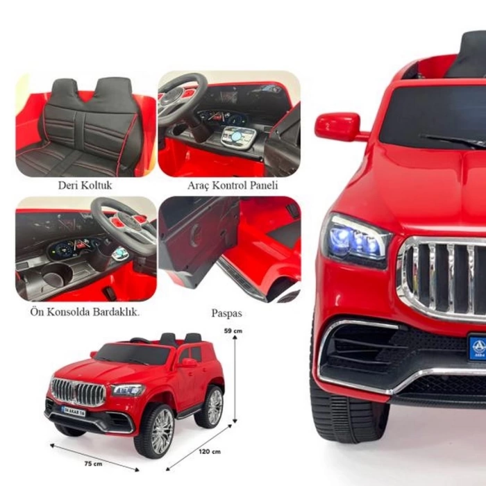 Bold GT Kırmızı Uzaktan Kumandalı 4X2 12 VOLT Akülü Araba