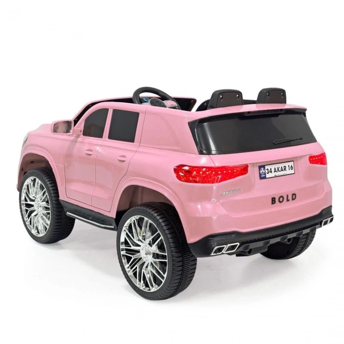 Bold GT Pembe Uzaktan Kumandalı 4X2 12 VOLT Akülü Araba