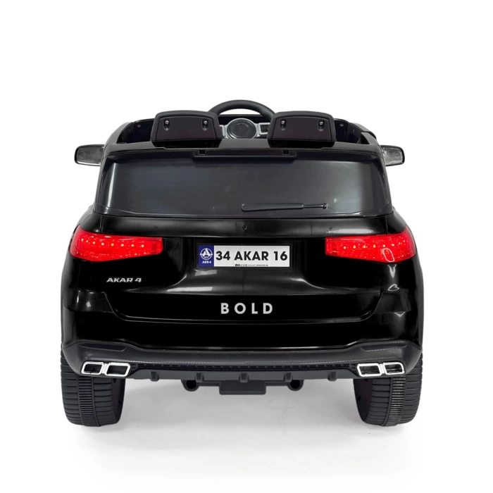 Bold GT Siyah Uzaktan Kumandalı 4X2 12 VOLT Akülü Araba