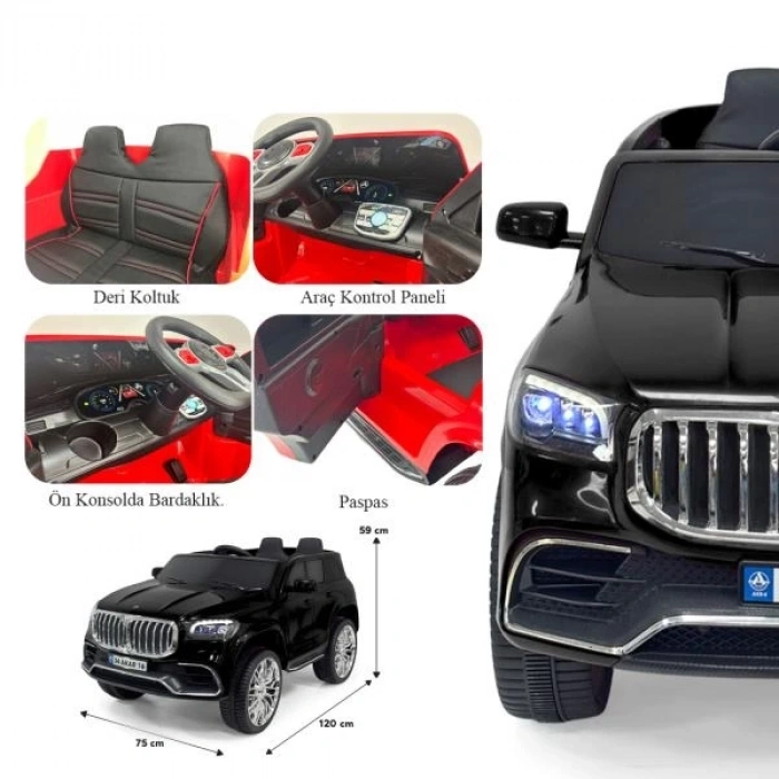 Bold GT Siyah Uzaktan Kumandalı 4X2 12 VOLT Akülü Araba