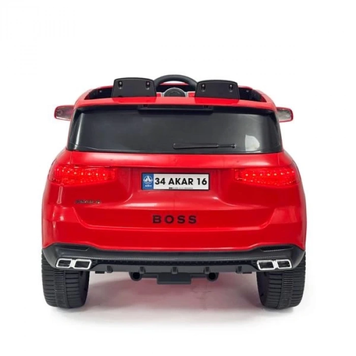 Boss GT Kırmızı Uzaktan Kumandalı 4X2 12 VOLT Akülü Araba