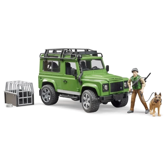 Bruder Land Rover Arazi Aracı & Orman Bekçisi ve Köpeği BR02587