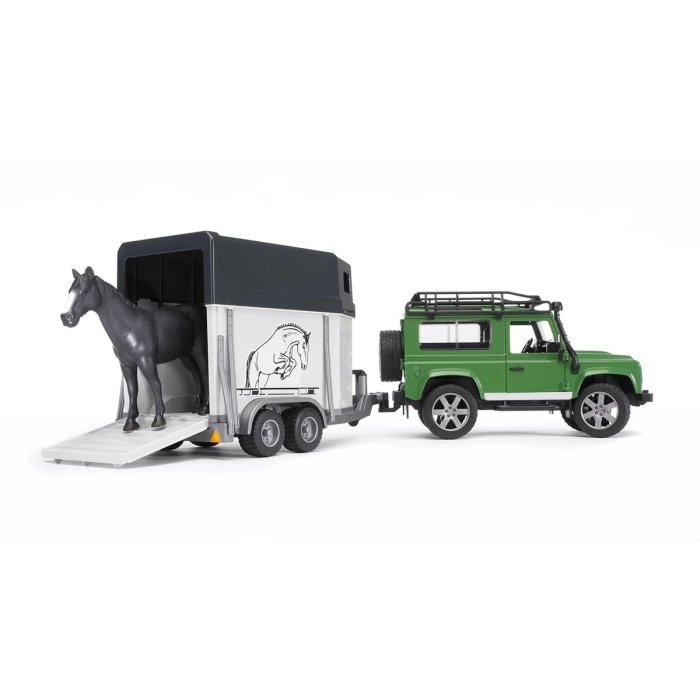 Bruder Land Rover Arazi Aracı Ve At Nakil Aracı BR02592