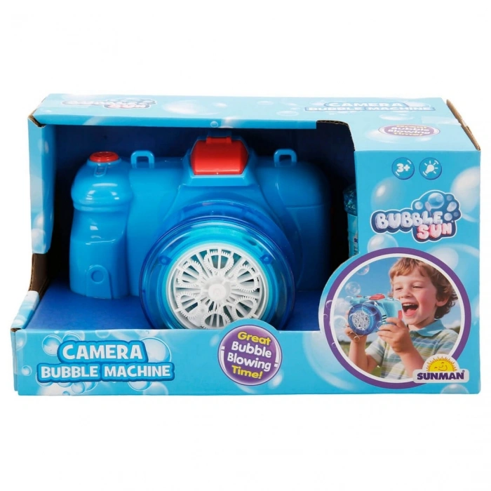 Bubble Sun Işıklı Kamera Şekilli Baloncuk Makinesi