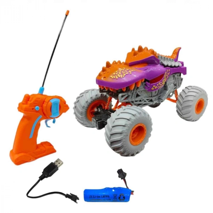 Canavar Temalı Uzaktan Kumandalı Şarjlı Işıklı Arazi Aracı