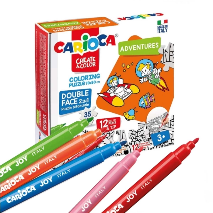 Carioca 35 Parça Boyanabilir Maceralar Çift Taraflı Puzzle