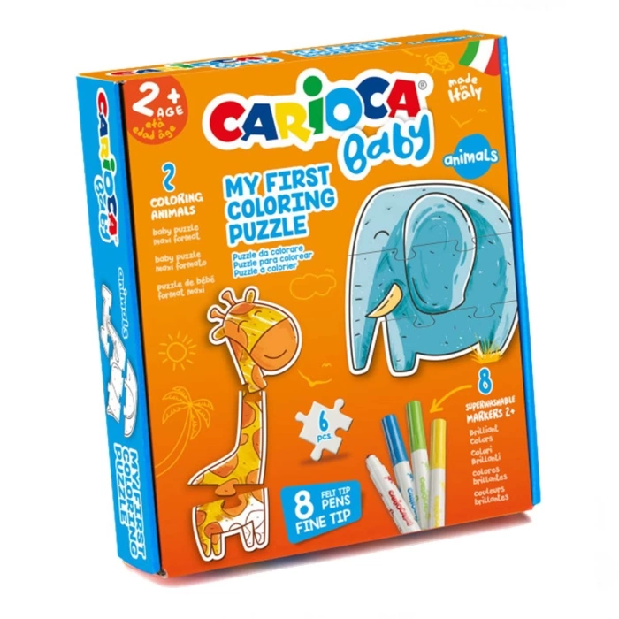 Carioca Boyanabilir Hayvanlar Bebek Puzzle