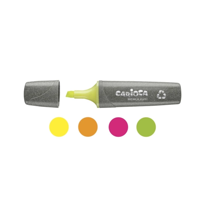 Carioca Eco Family Fosforlu Marker 4lü