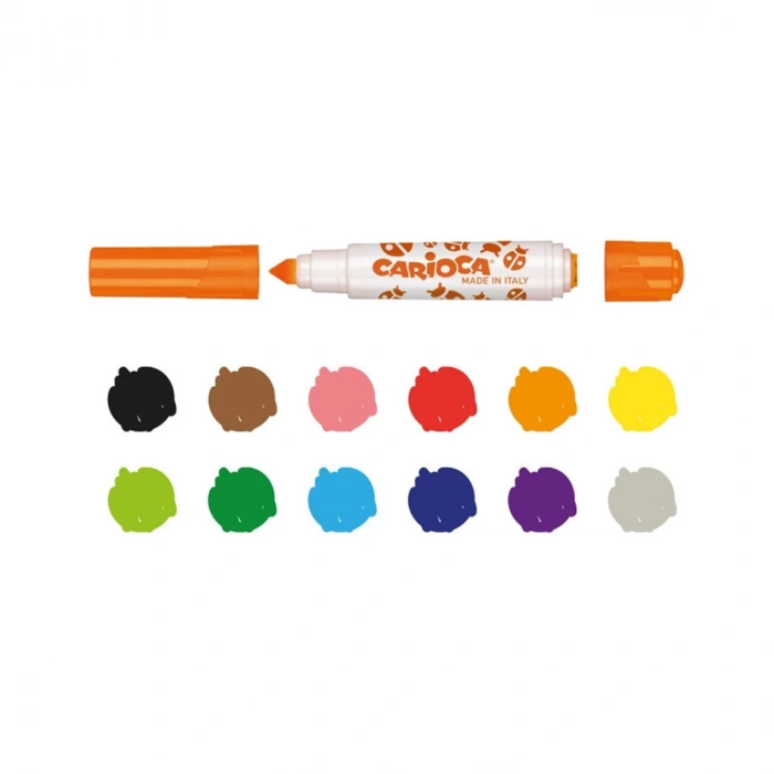 Carioca Stamperello Keçeli Boya Kalemi 12li