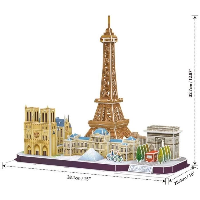 City Line Paris 3D Puzzle 114 Parça