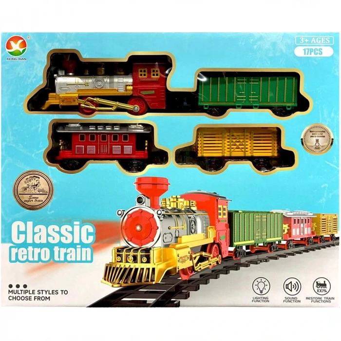 Classic Retro Pilli Tren Seti 17 Parça