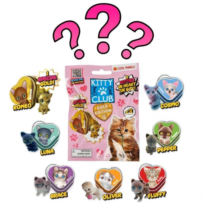 Cool Things Kitty Club Gold Edition 3D Sürpriz Figür Paketi