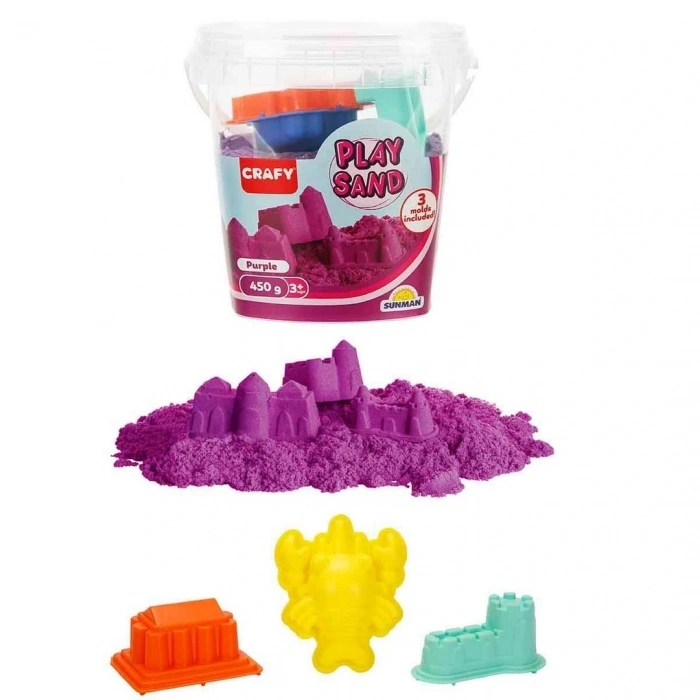 Crafy Oyun Kumu Seti Mor 450 g