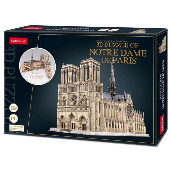 Cubic Fun 293 Parça 3D Puzzle Notre Dame