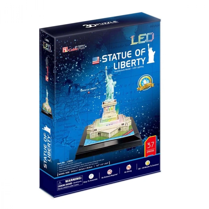 Cubic Fun 37 Parça 3D Puzzle Özgürlük Anıtı