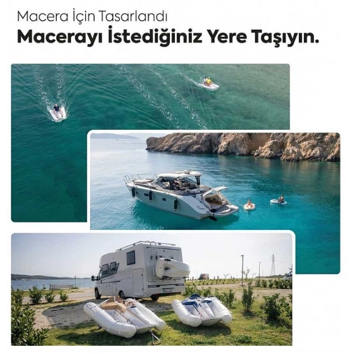Darth Craft E210-BR Katlanabilir Elektrikli Şişme Bot - Yetişkin Modeli