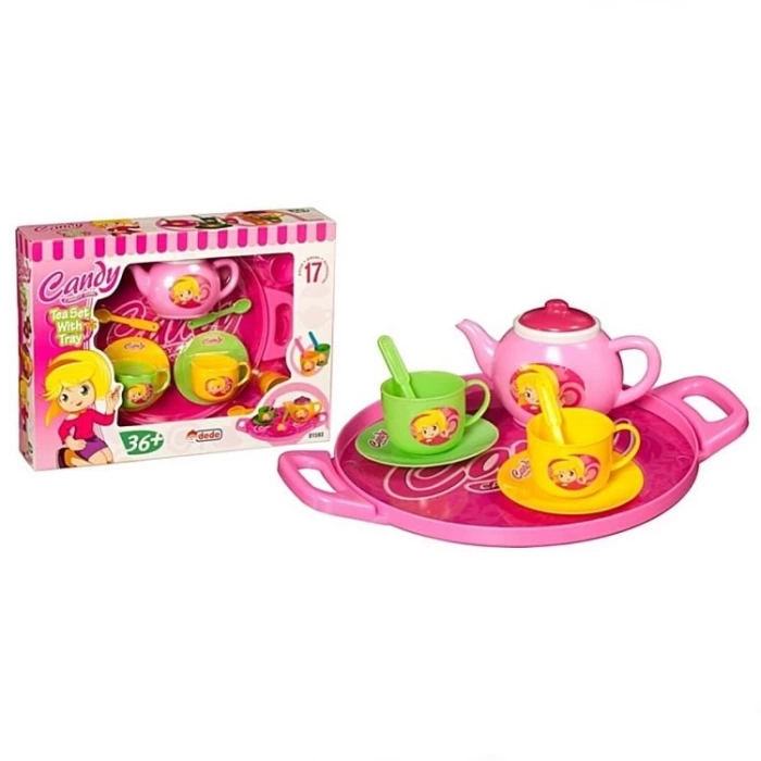 Dede Candy Tepsili Çay Set