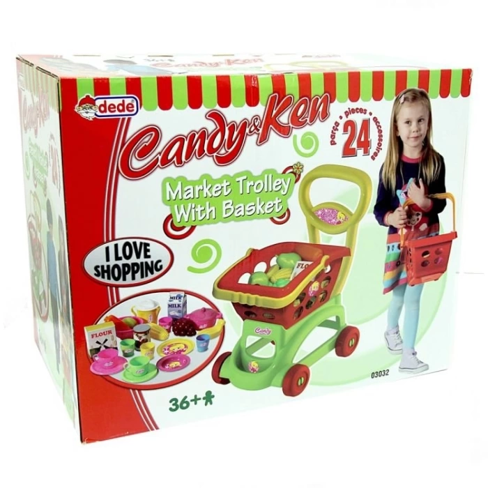 Dede Candy ve Ken Market Arabası