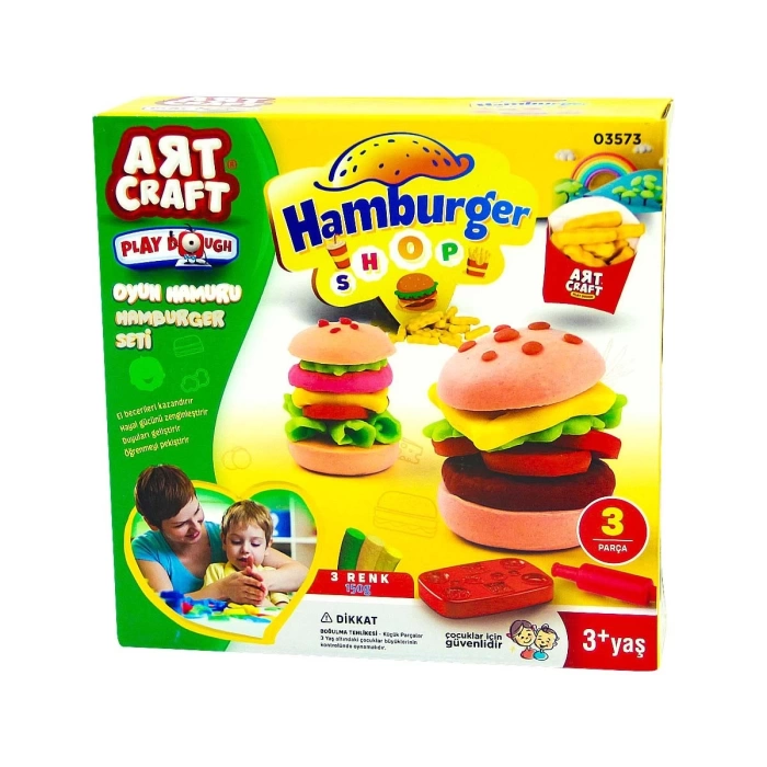 Dede Oyun Hamuru Hamburger Seti