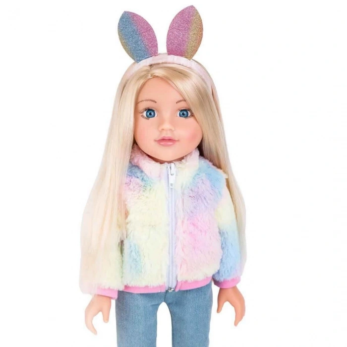 Designafriend Tavşan Kulaklı Saç Bantlı Bebek 47 cm