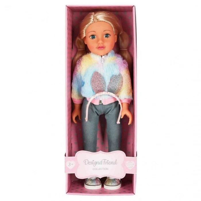 Designafriend Tavşan Kulaklı Saç Bantlı Bebek 47 cm