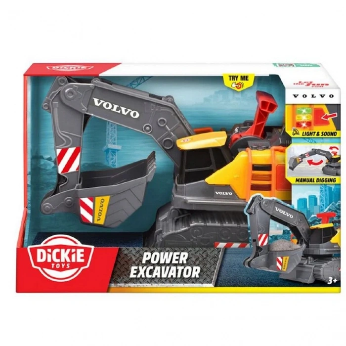 Dickie Volvo Sesli ve Işıklı Ekskavatör