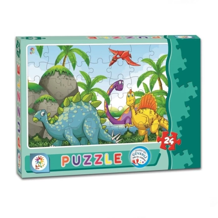 Dinazorlar 24 Parça Kutu Puzzle