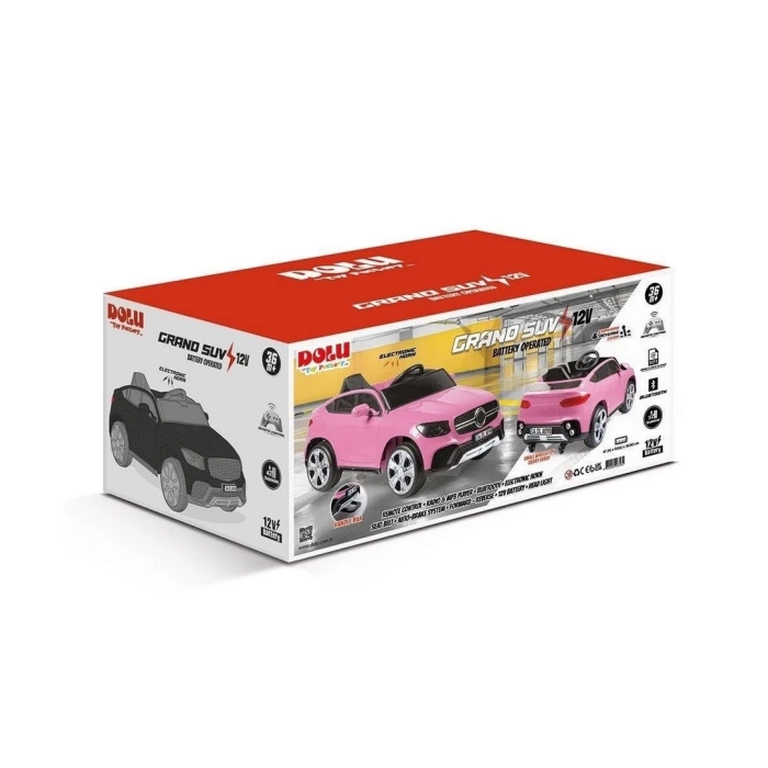 Dolu Grand Suv 12V Akülü Araba Pembe