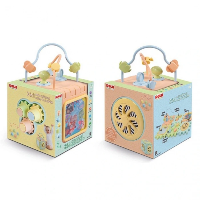 Eğitici Küp ve Puzzle 2in1