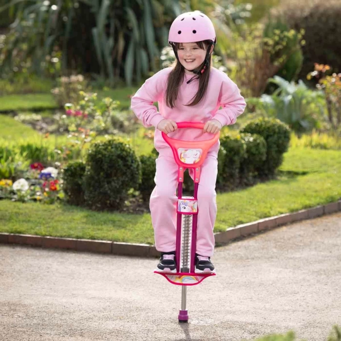 Evo Işıklı Unicorn Desenli Pogo Stick