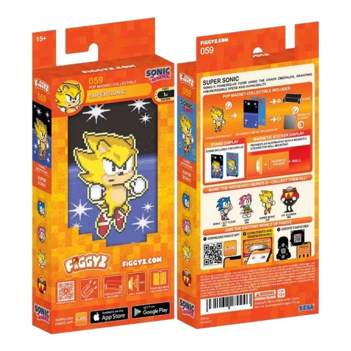 Figgyz Super Sonic 59 Sonic the Hedgehog Figür