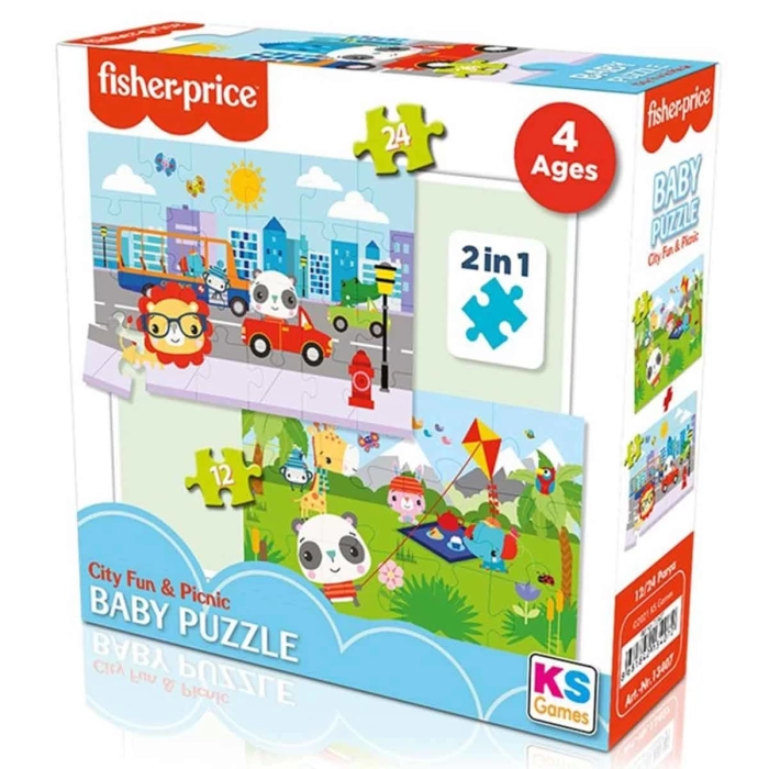 Fisher Price Baby City Fun & Picnic 2’si 1 Arada Puzzle