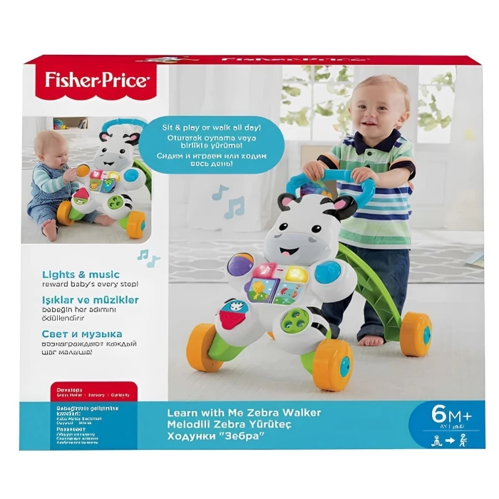 Fisher Price Melodili Yürüteç Zebra DLD80