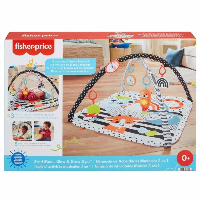 Fisher Price Neşeli Hayvanlar 3ü 1 Arada Jimnastik Merkezi HBP41