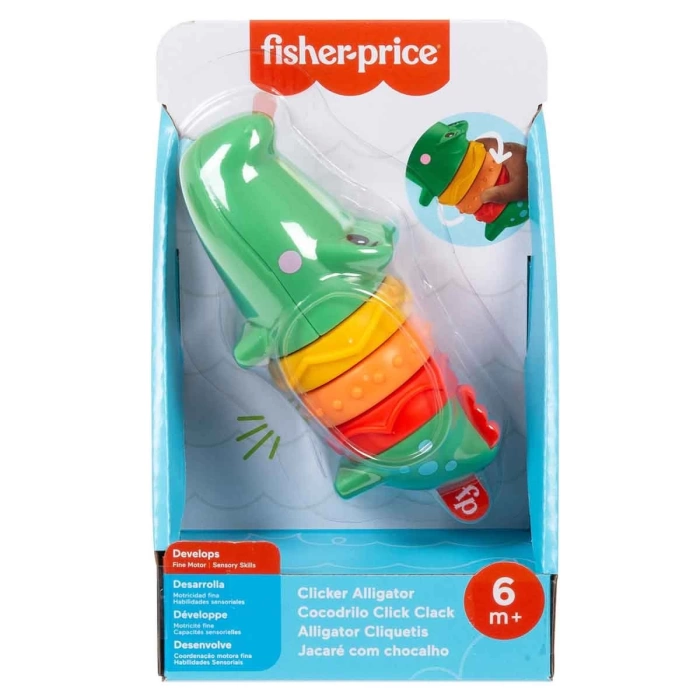 Fisher Price Safari Arkadaşları Çıngıraklı Timsah GWL67